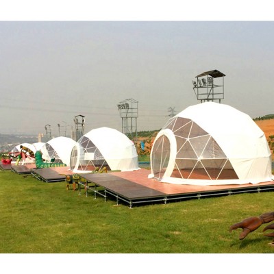 Mini 6m Geodesic Dome Canopy Transparent Geodesic Dome Tent