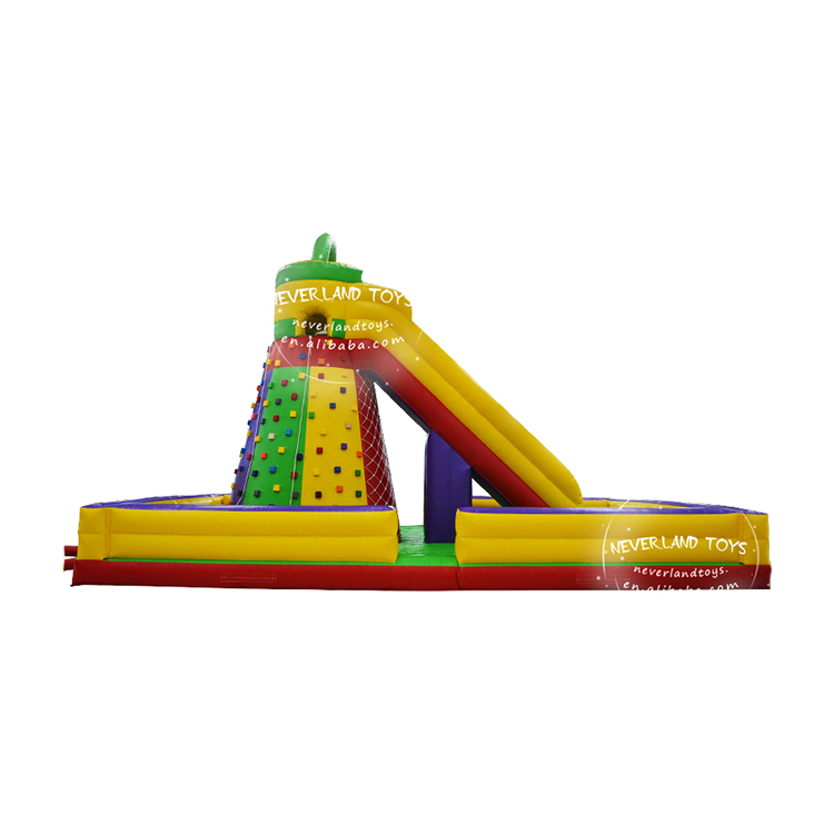 NEVERLAND TOYS Inflatable Rock Climbing Wall Climbing with Inflatable Bouncer Kids and Adult Climbing Wall for Sale