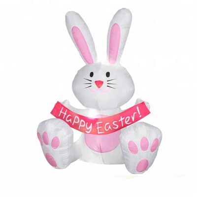 New design lovely inflatable easter rabbit, inflatable cartoon, inflatable easter bunny for sale