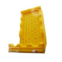 Best Quality NEVERLAND TOYS Yellow Inflatable Rock Climbing Wall Funny Inflatable Sport Rock Climbing Holds Wall For Sale