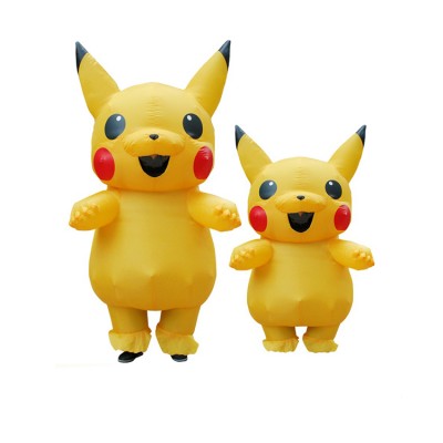 Funny design pikachu mascot costume inflatable pikachu costume for sale