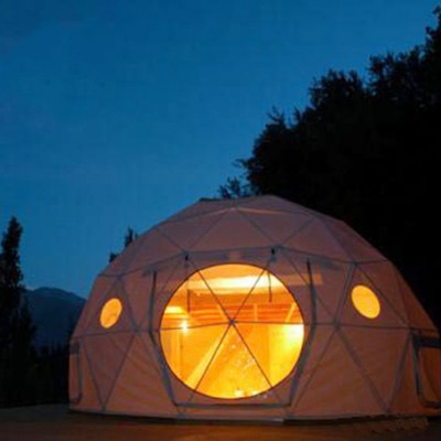 Winter Camping Geodesic Dome Tent 6m 20m Geodesic Outdoor Glass Garden Dome Igloo Tent