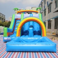 Large Outdoor Commercial Children Cheap Slip n Slide Inflatable Water Slip And Slides Clearance With Pool For Sale